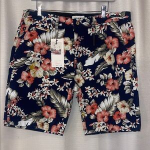 Denim & Flower Navy Floral Shorts